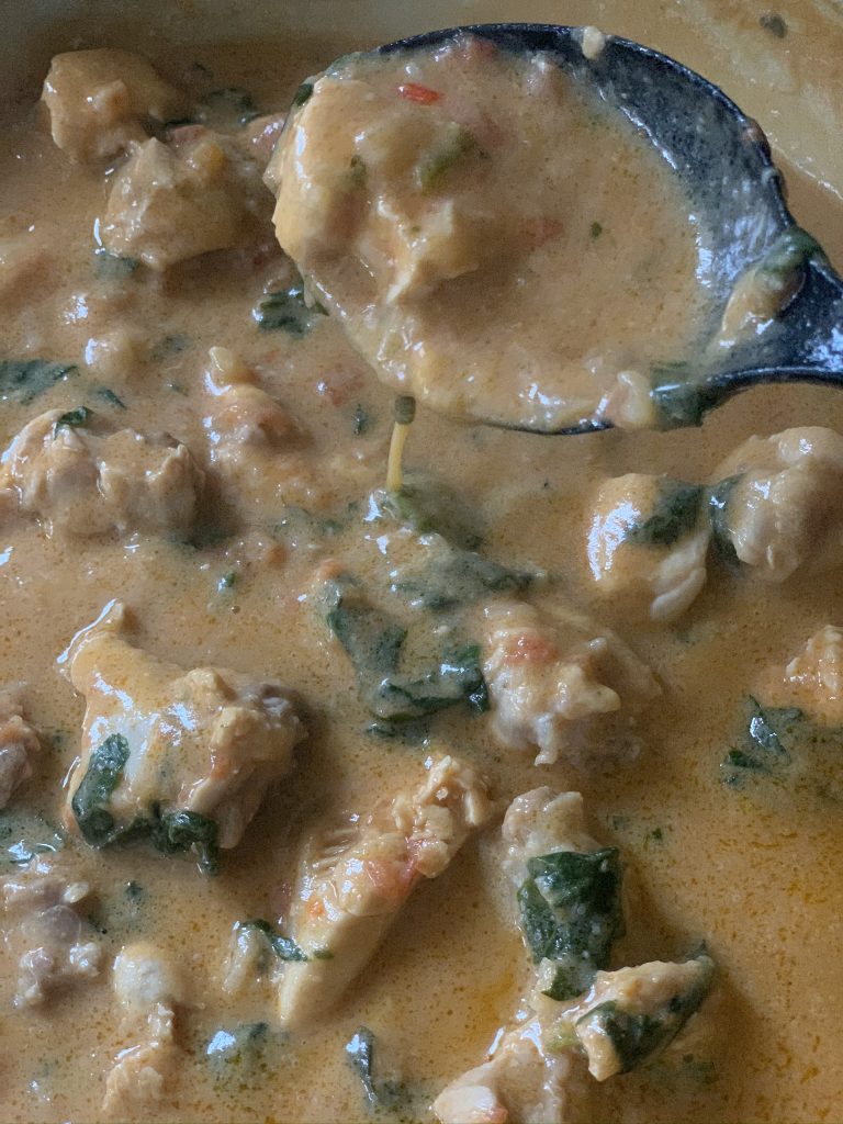 Cooking peanut butter soup step 3